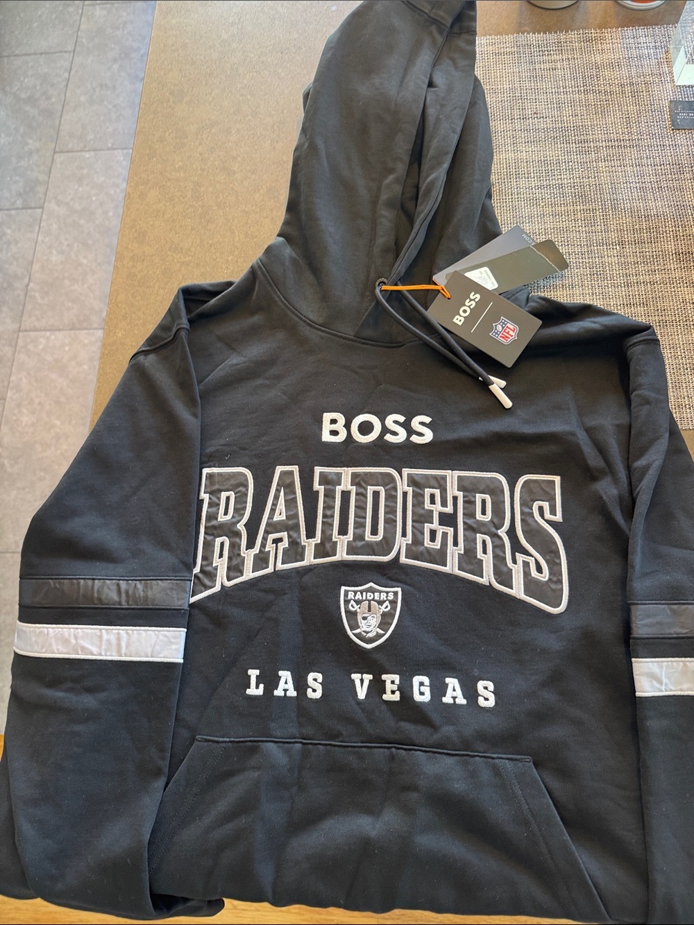 NWT! Hugo Boss Black Raiders Las Vegas Zip-Up Hoodie -XXL
